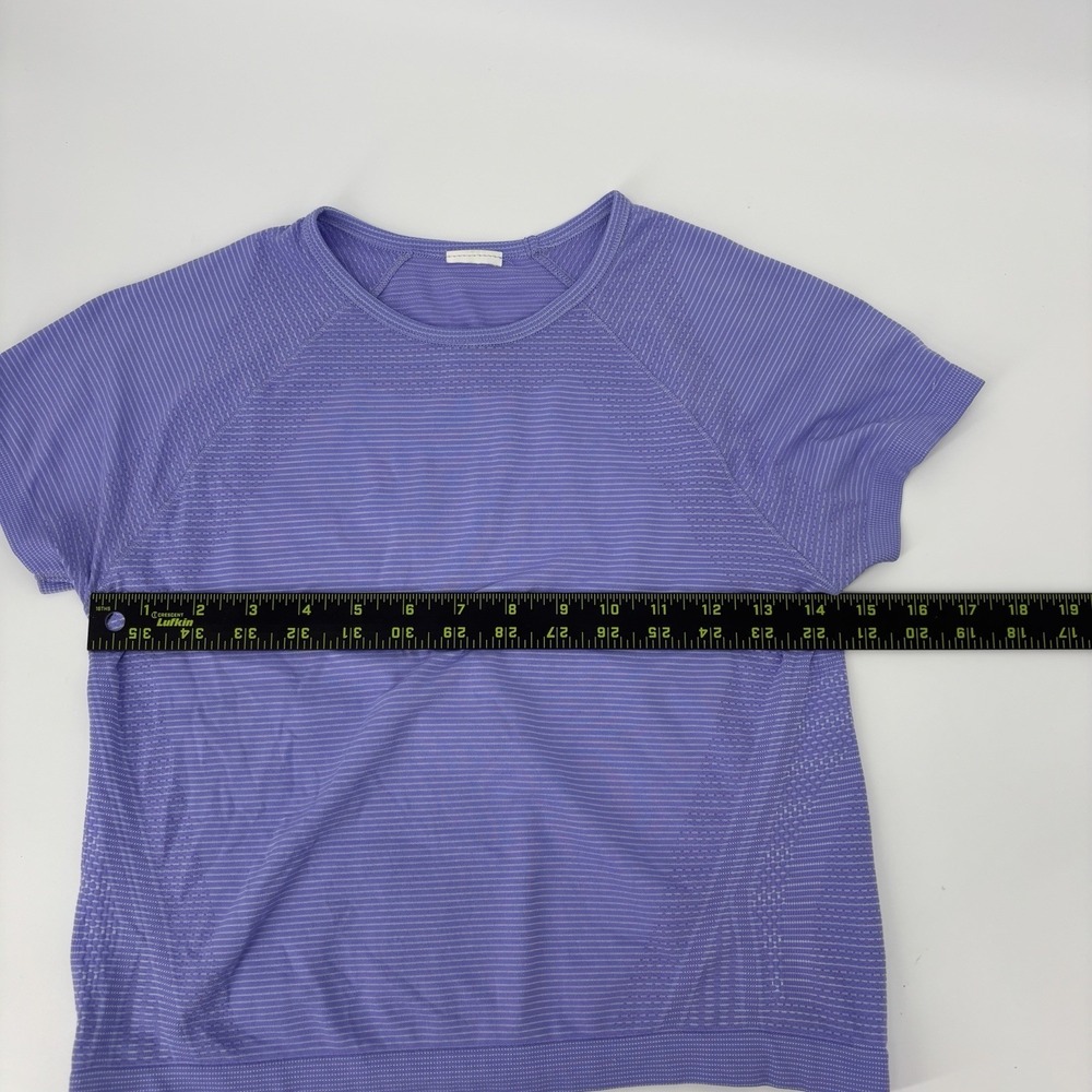 Athleta Purple Short Sleeve T Shirt Women's Small Cropped *See Measurements* - Picture 5 of 6